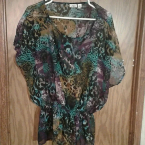 Cato sheer blouse size XL (T) - Picture 3 of 4